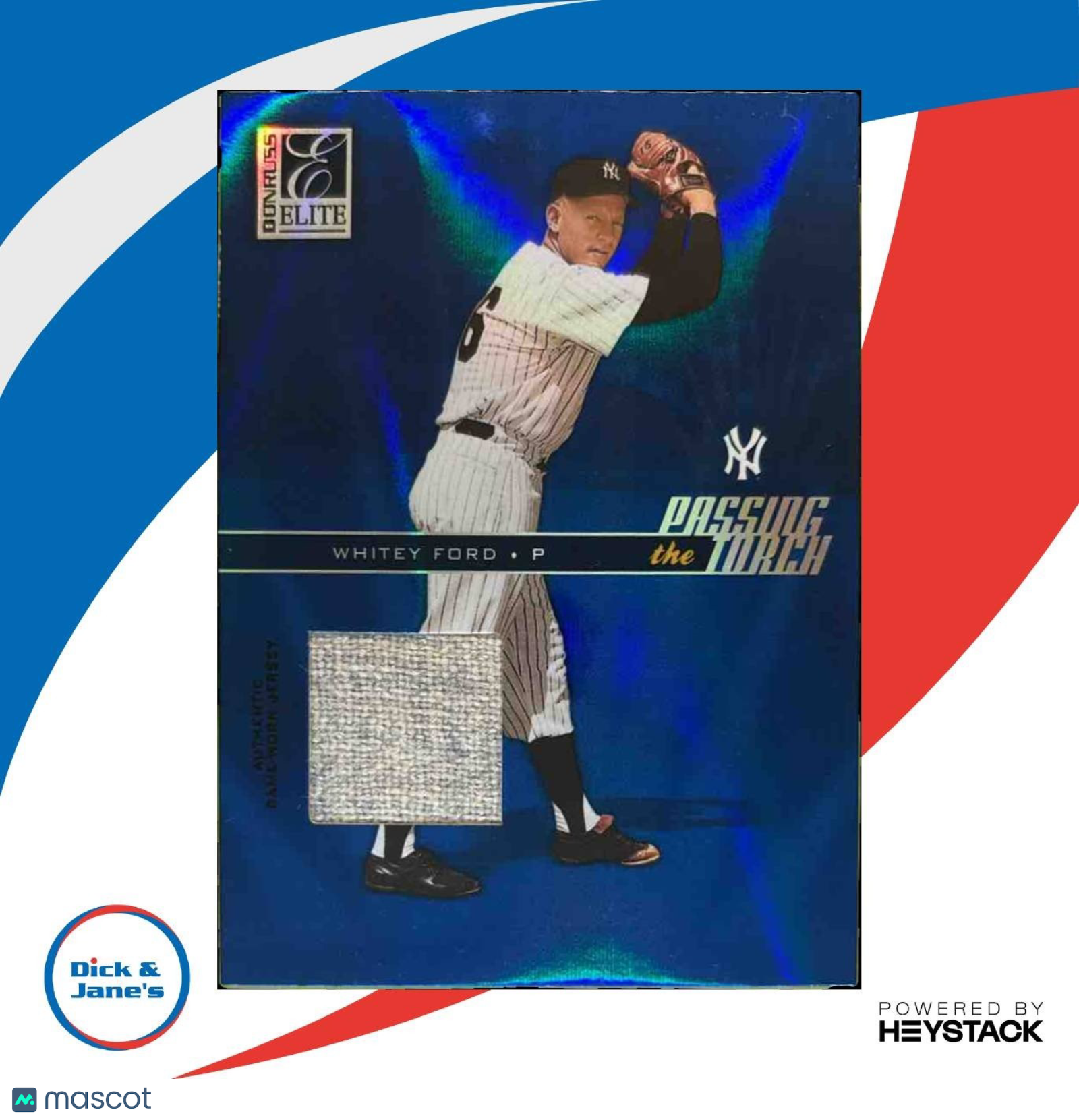 2004 Donruss Elite Whitey Ford Passing the Torch Jerseys /100 New York Yankees - Sports Cards