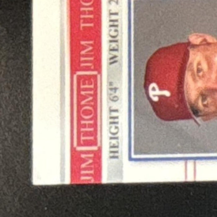 2004 Donruss Timelines Jim Thome Material MEM #25 Philadelphia Phillies - Sports Cards