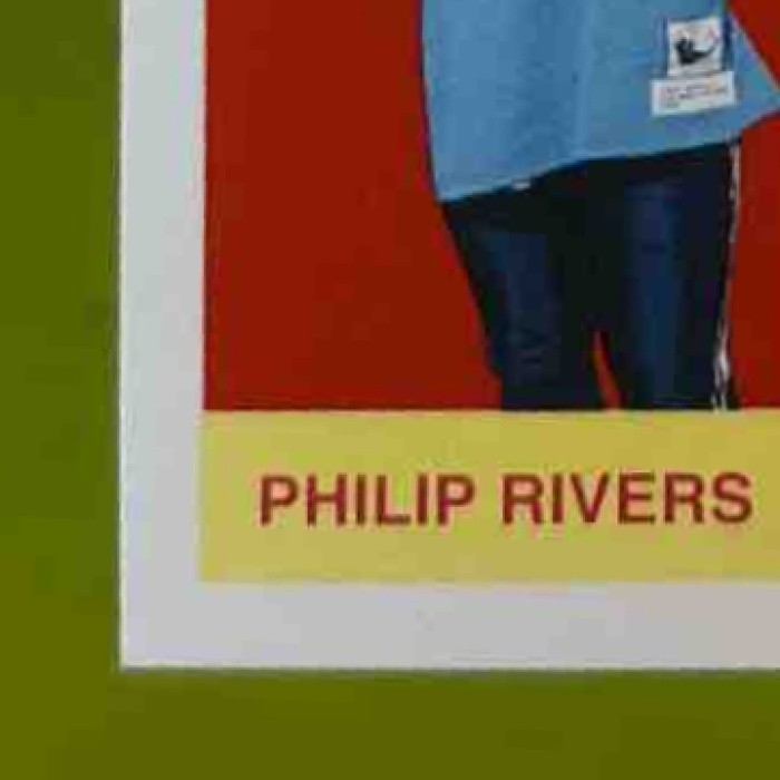 2004 Fleer Tradition Philip River Ben Roethlisberger RC Throwback DualPatch /100 - Sports Cards