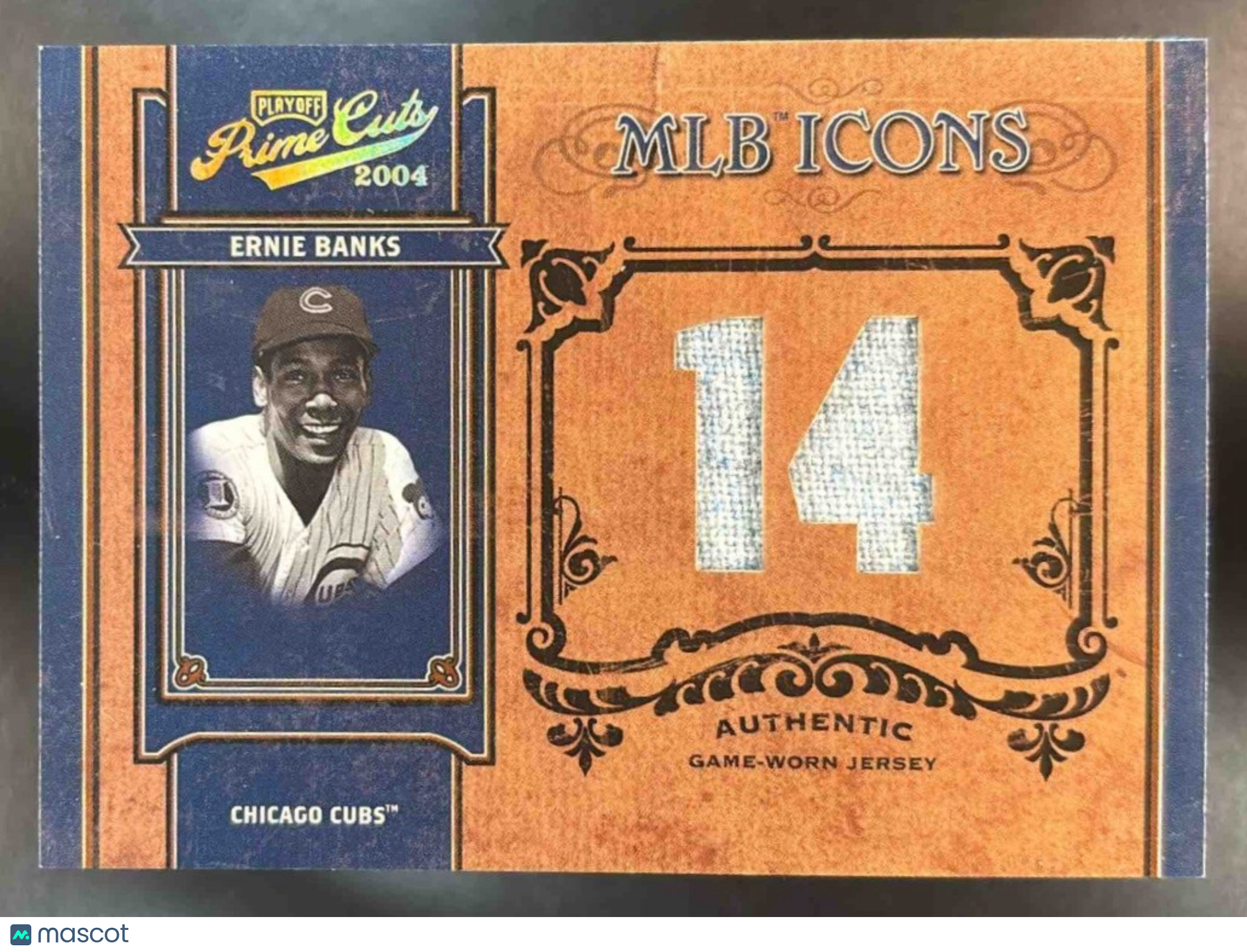 2004 Playoff Prime Cuts II Ernie Banks Material Number /25 MEM Chicago Cubs - Sports Cards