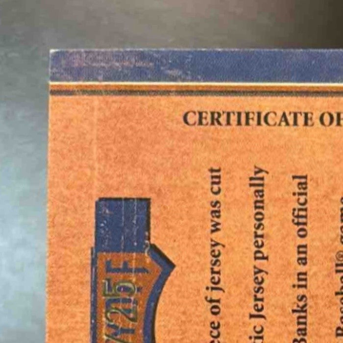 2004 Playoff Prime Cuts II Ernie Banks Material Number /25 MEM Chicago Cubs - Sports Cards