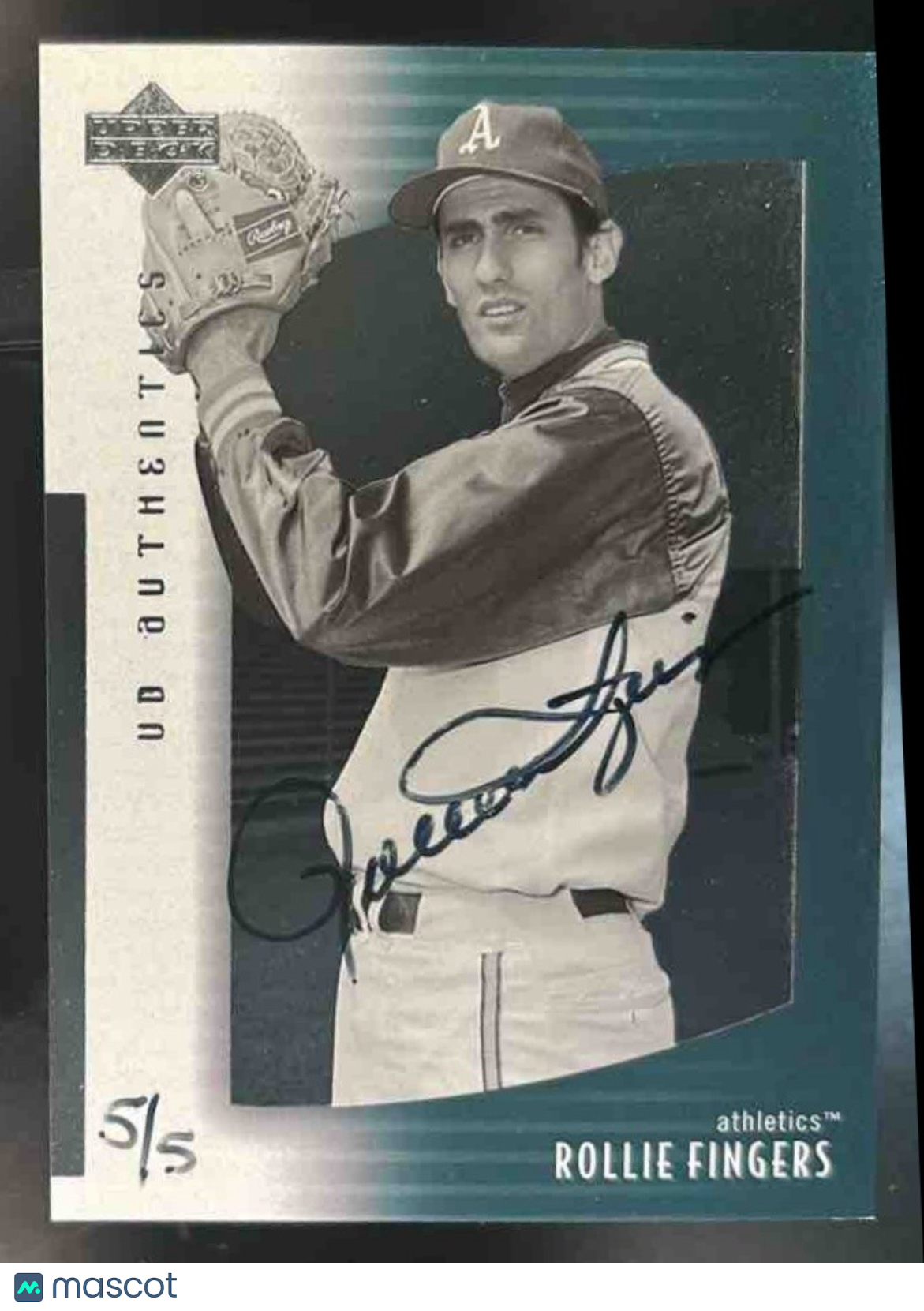 2004 SP Authentic Buybacks Auto Rollie Fingers 03 UDA 5/5 Oakland Athletics - Sports Cards