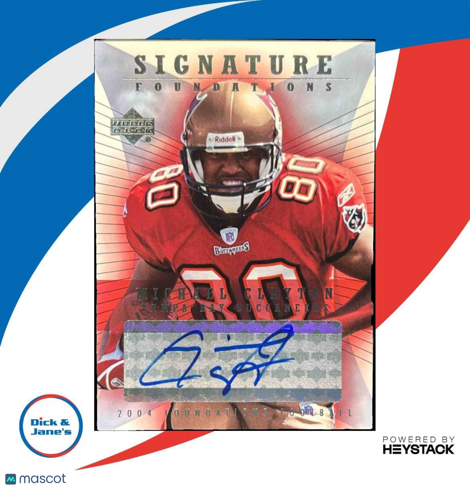 2004 Upper Deck Foundations Michael Clayton Signature RC Auto Buccaneers - Sports Cards