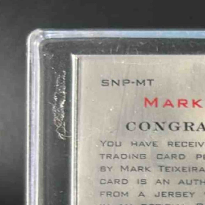 2004 Upper Deck Ultimate Collection Mark Teixeira Signature Numbers Patch /23 - Sports Cards