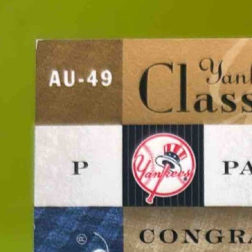 2004 Upper Deck Yankees Classics Pat Dobson Classic Scripts #AU 49 Auto New York Sports Cards