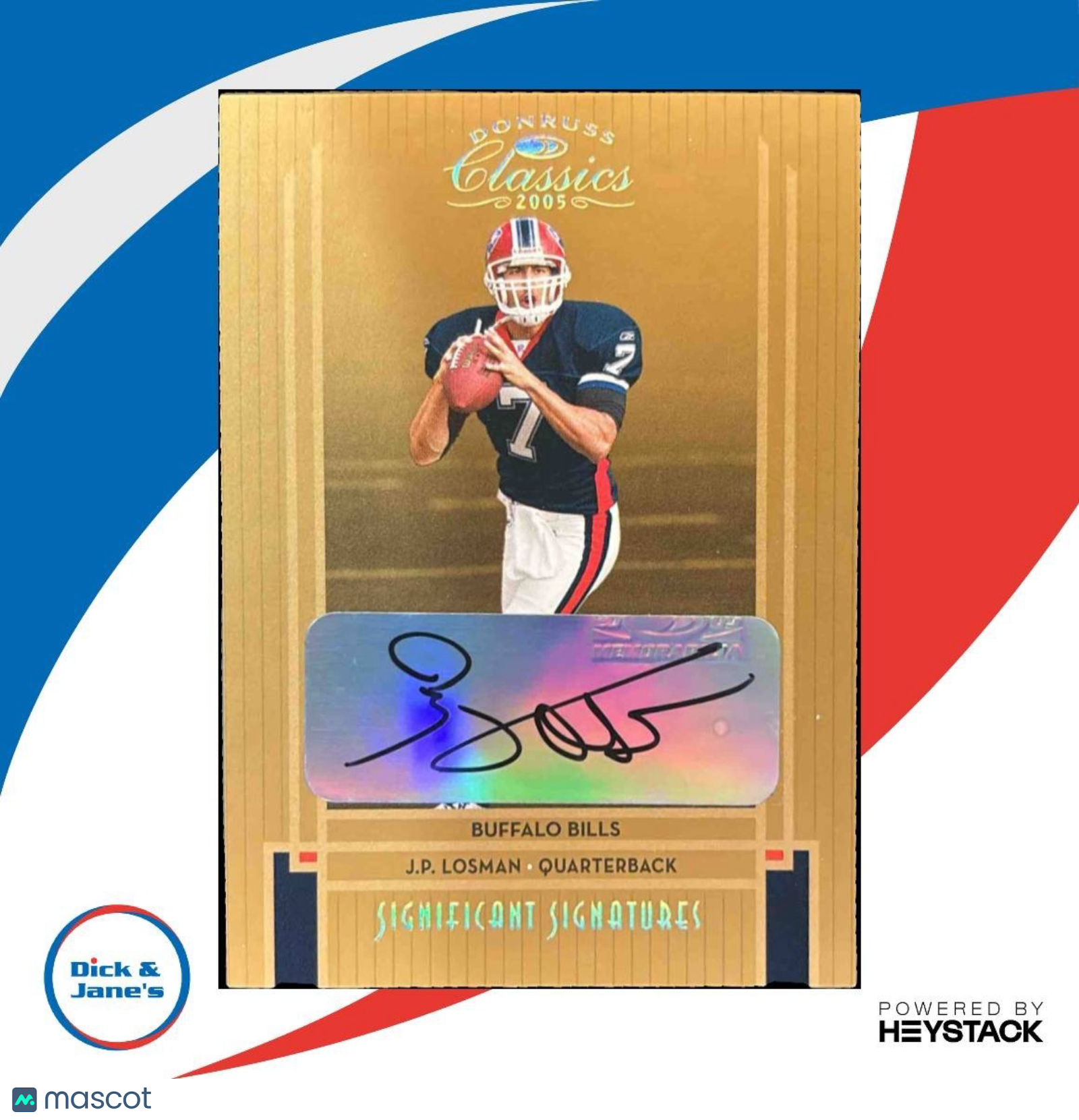 2005 Donruss Classics J.P. Losman Significant Signatures Bronze /100 Auto Bills - Sports Cards