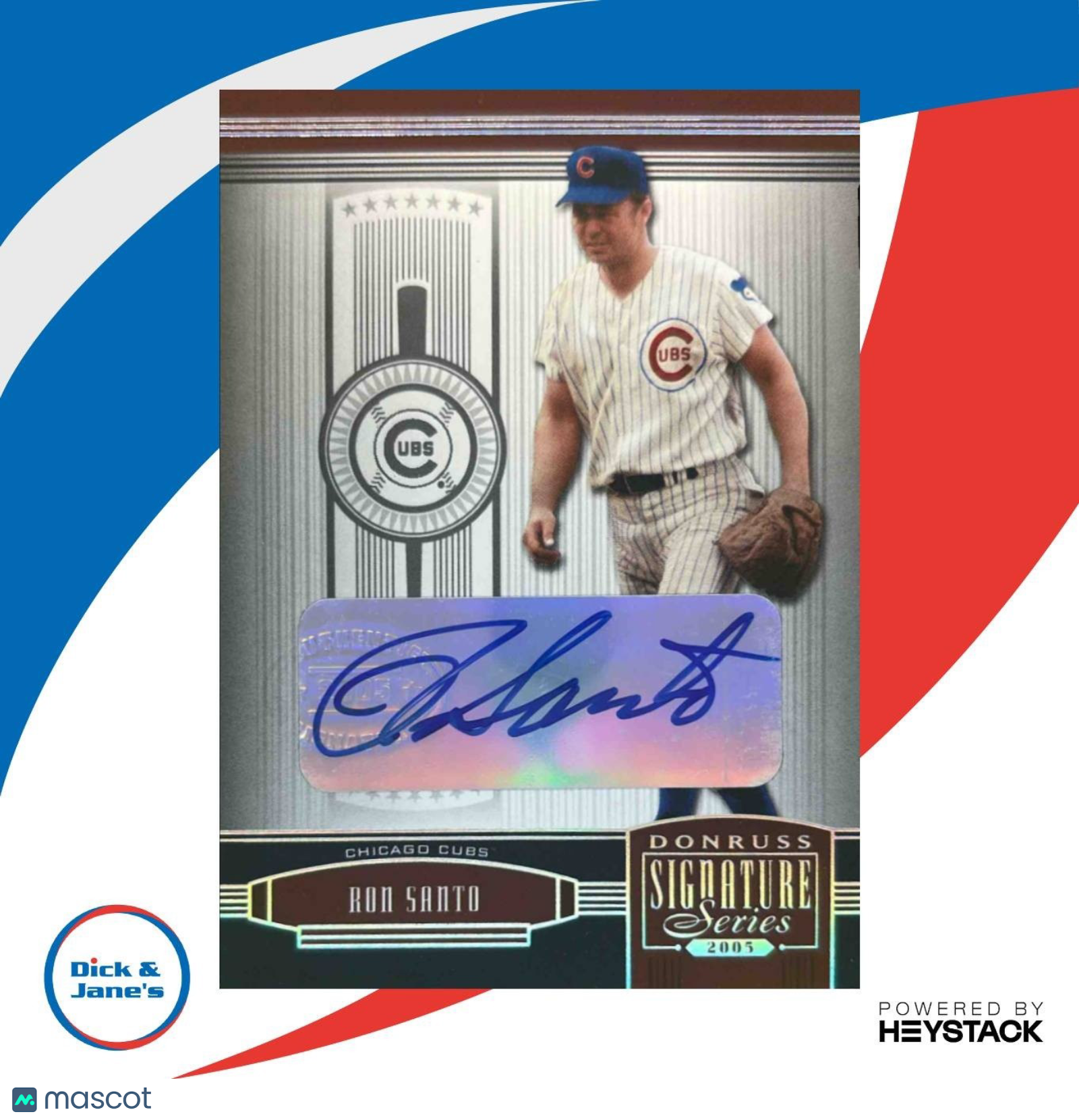 2005 Donruss Signature Ron Santo Autograph #32 Chicago Cubs - Sports Cards
