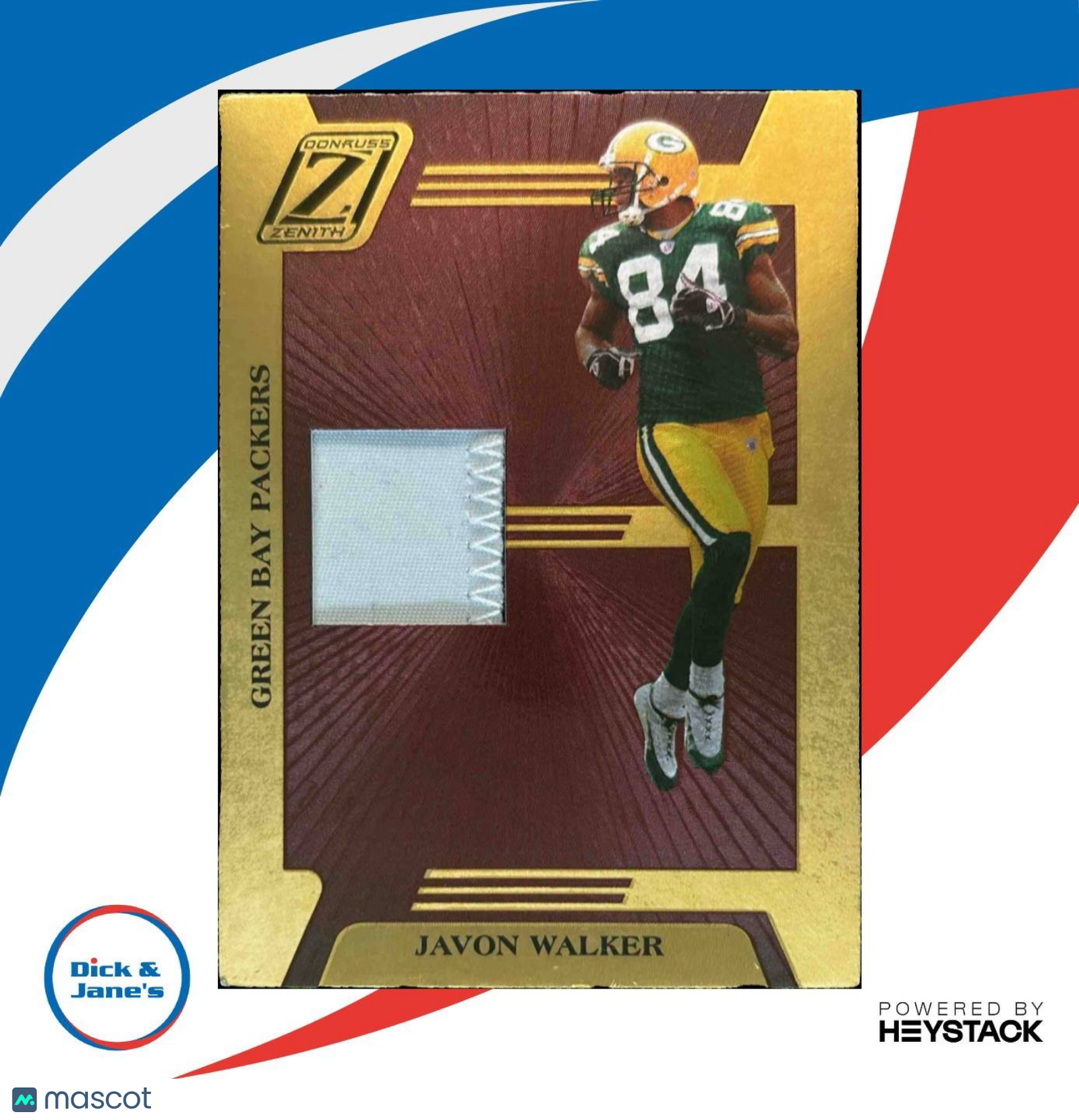 2005 Donruss Zenith Javon Walker Z Jerseys Prime /50 #Z-31 MEM Green Bay Packers - Sports Cards