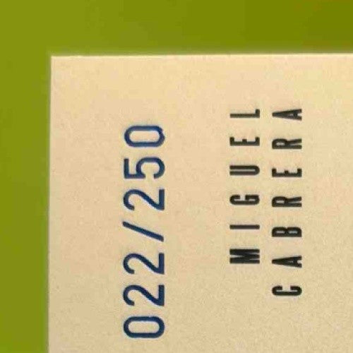 2005 Fleer Flair Miguel Cabrera Significant Signings Blue /250 Auto Marlins - Sports Cards