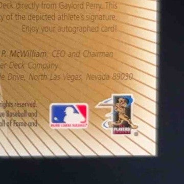 2005 Ultimate Signature Decades #GP Gaylord Perry Autograph San Francisco Giants - Sports Cards
