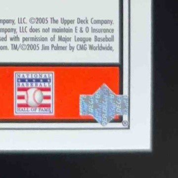 2005 Upper Deck Past Time Pennants Jim Palmer Autographed #JP Baltimore Orioles - Sports Cards