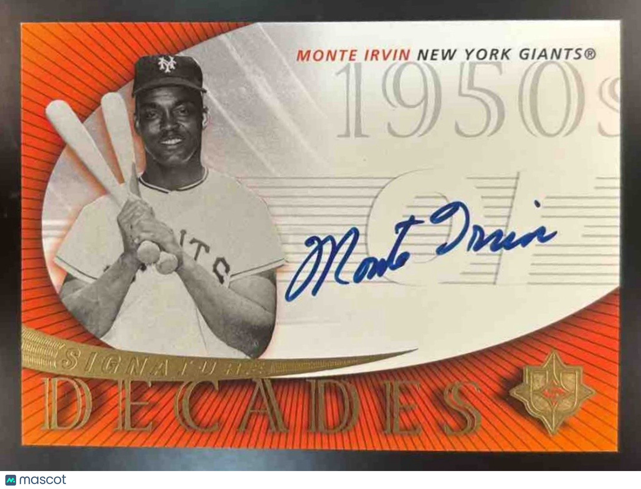 2005 Upper Deck Ultimate Signature Edition Monte Irvin Decades #SD-MI Auto - Sports Cards