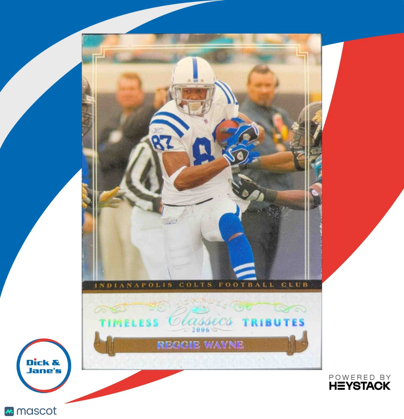 2006 Donruss Classics Reggie Wayne Timeless Tributes Bronze /100 Colts - Sports Cards