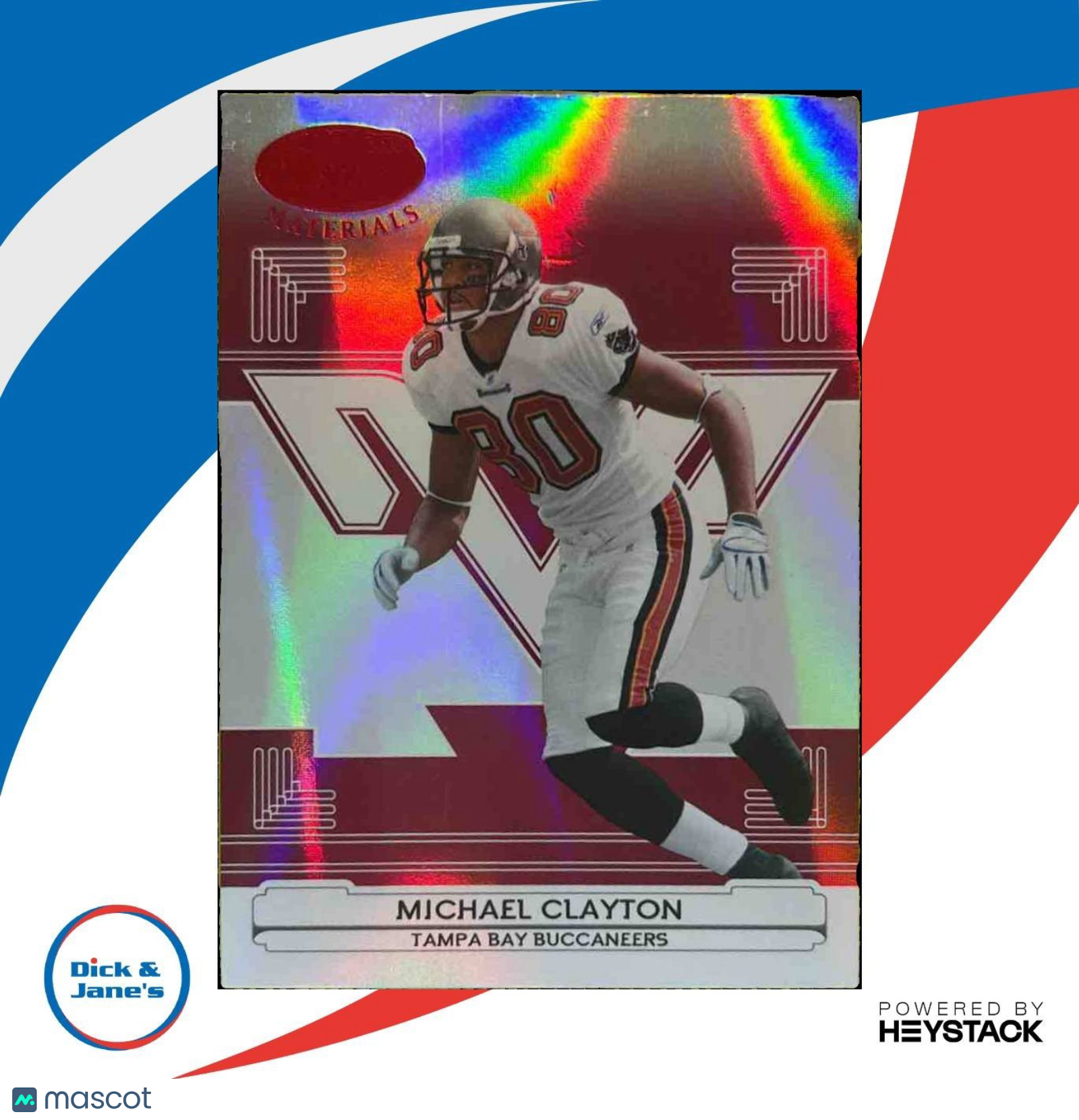 2006 Leaf Certified Materials Michael Clayton Mirror Red /100 #140 Buccaneers - Sports Cards