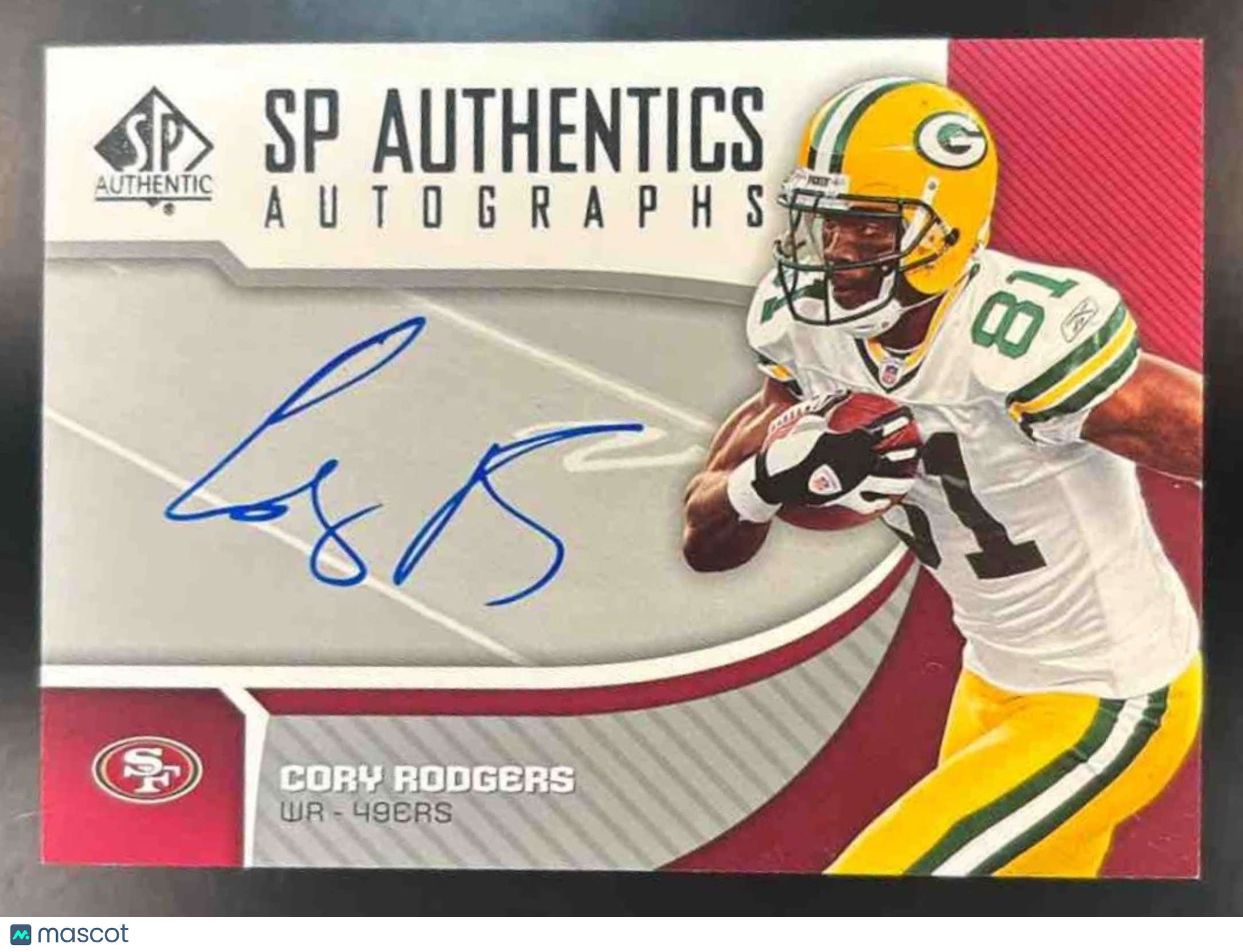 2006 SP Authentic Cory Rodgers Auto #SP-CR RC San Francisco 49ers - Sports Cards