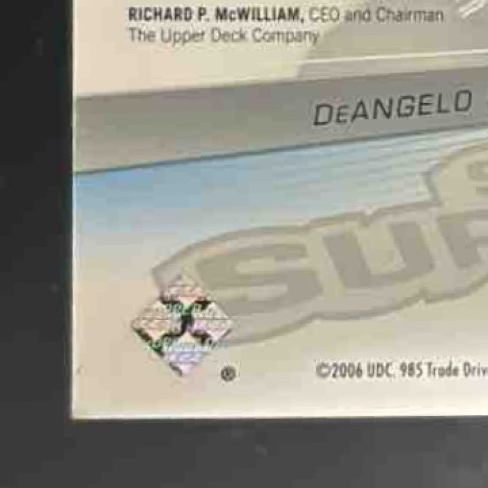 2006 SPx DeAngelo Williams Rookie Swatch Supremacy MEM RC Carolina Panthers - Sports Cards