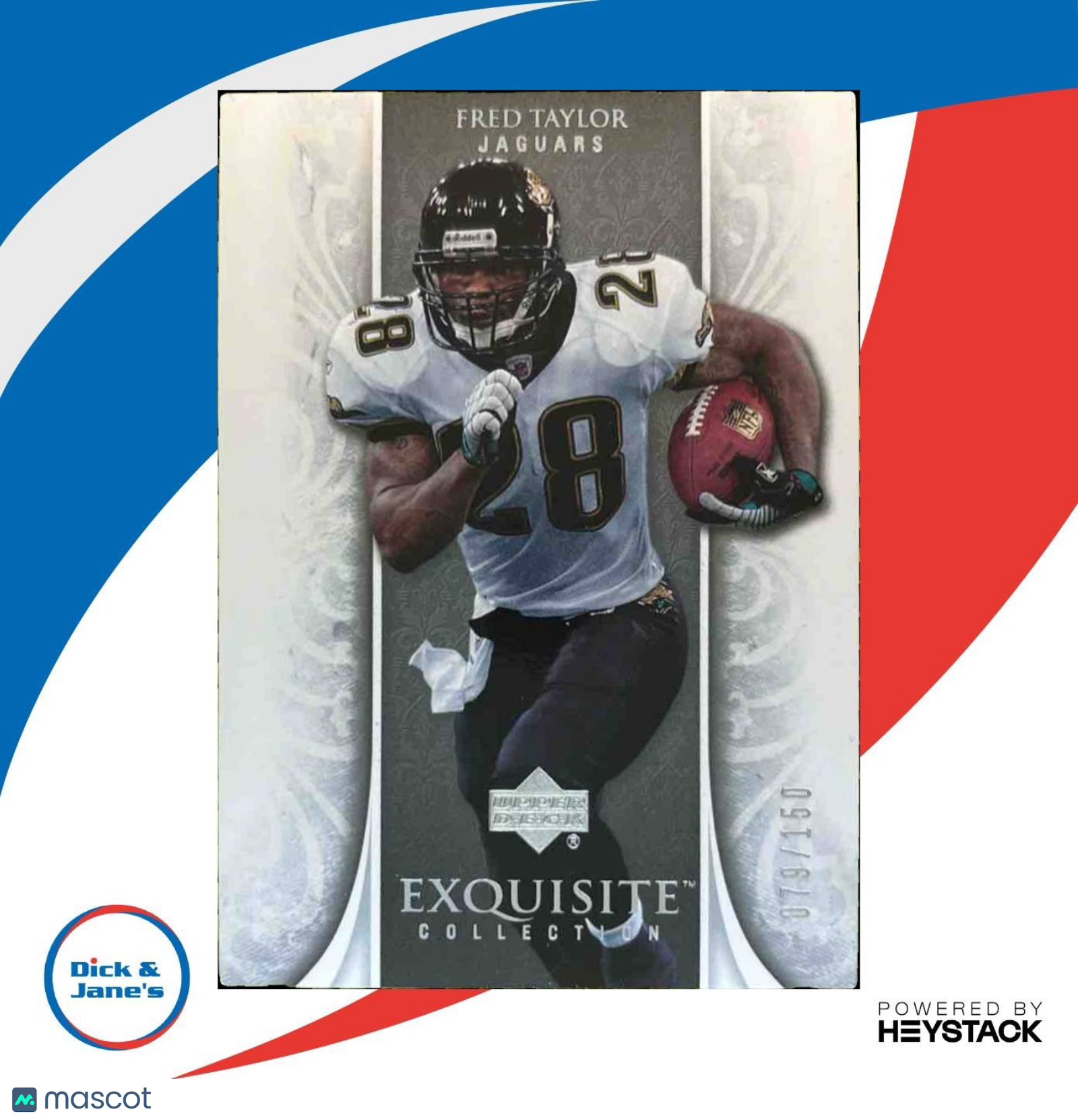 2006 Upper Deck Exquisite Collection Fred Taylor /150 #29 Jaguars - Sports Cards