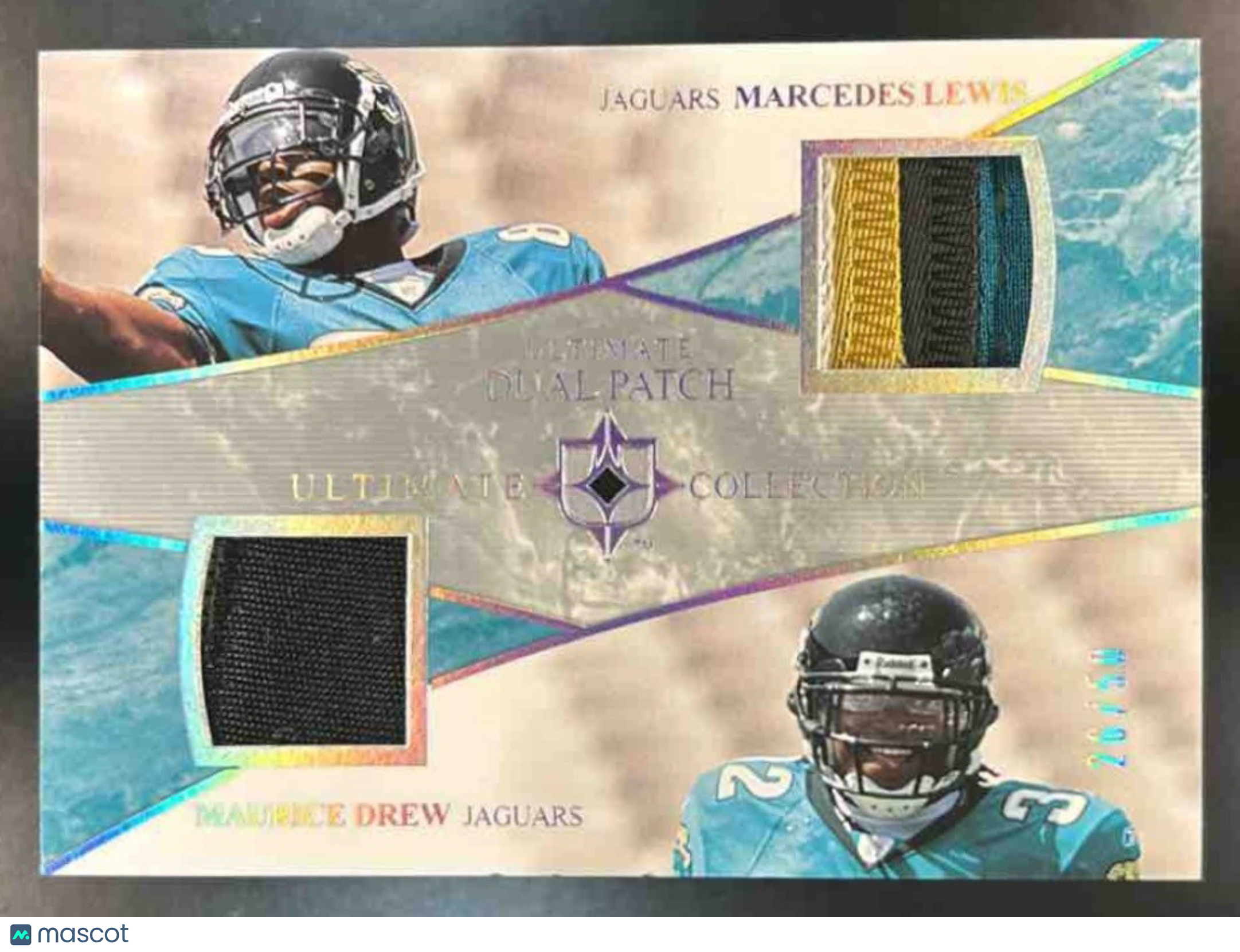 2006 Upper Deck Ultimate Collection Marcedes Lewis Maurice Drew Dual Patch /50 - Sports Cards
