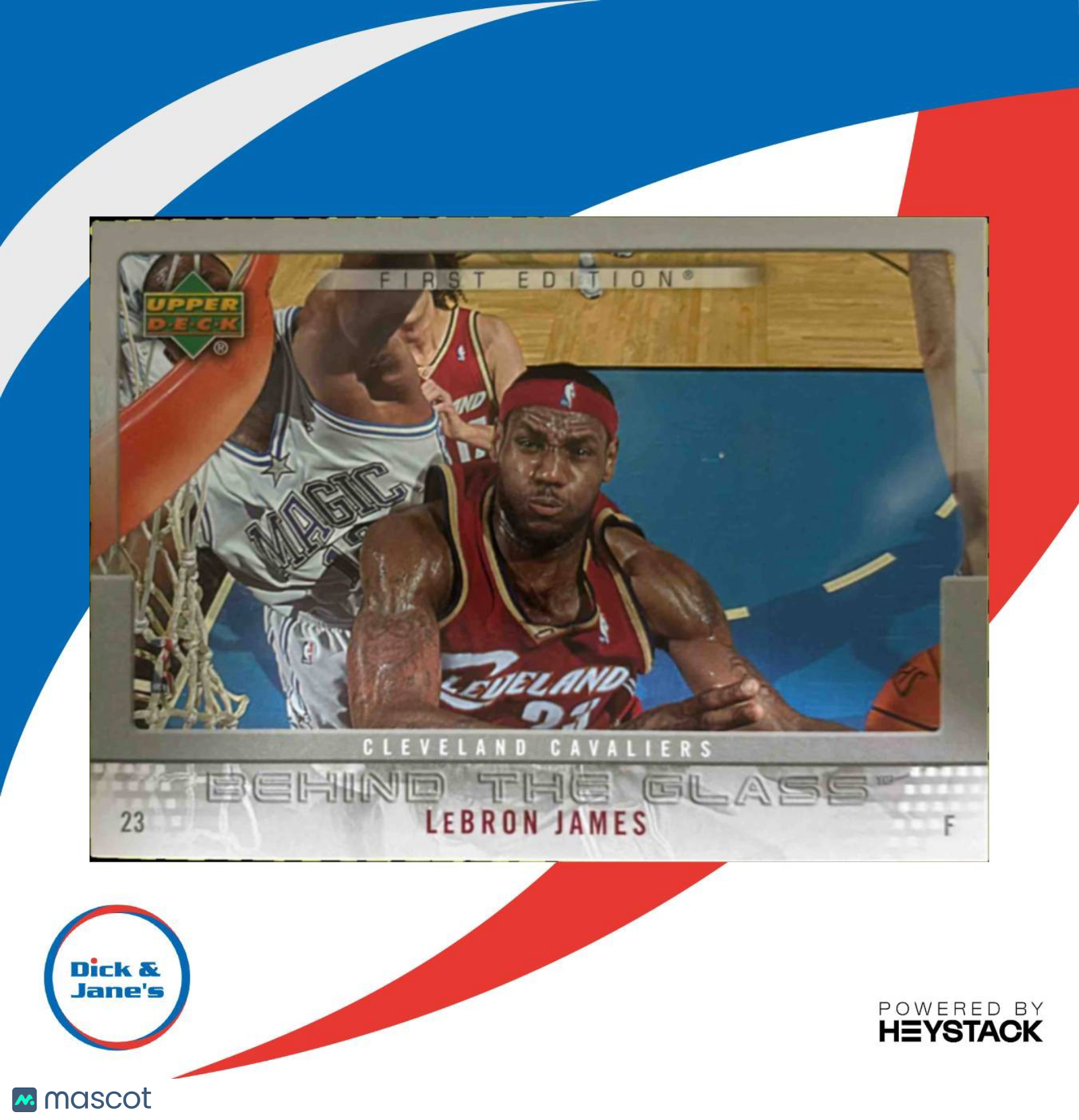 2007-08 Upper Deck First Edition LeBron James Behind the Glass #BG-LJ Cleveland - Sports Cards