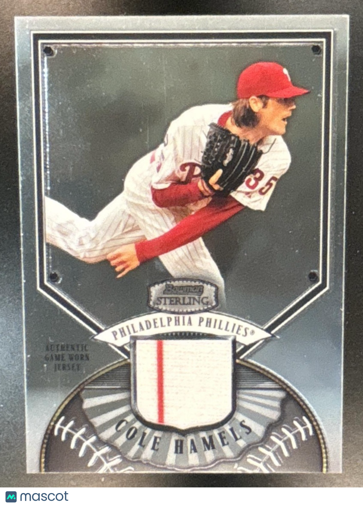2007 Bowman Sterling Cole Hamels Patch #BS-CH MEM Philadelphia Phillies - Sports Cards