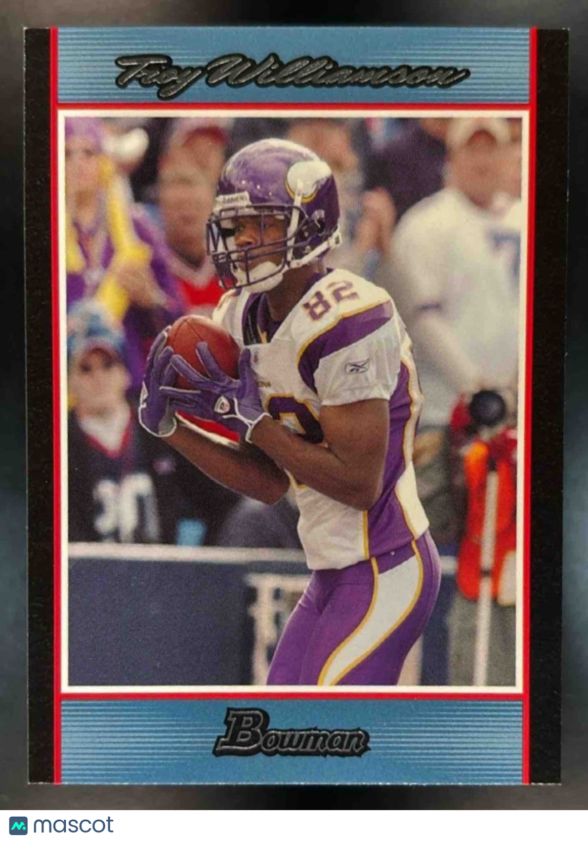 2007 Bowman Troy Williamson Blue /500 #76 Minnesota Vikings - Sports Cards