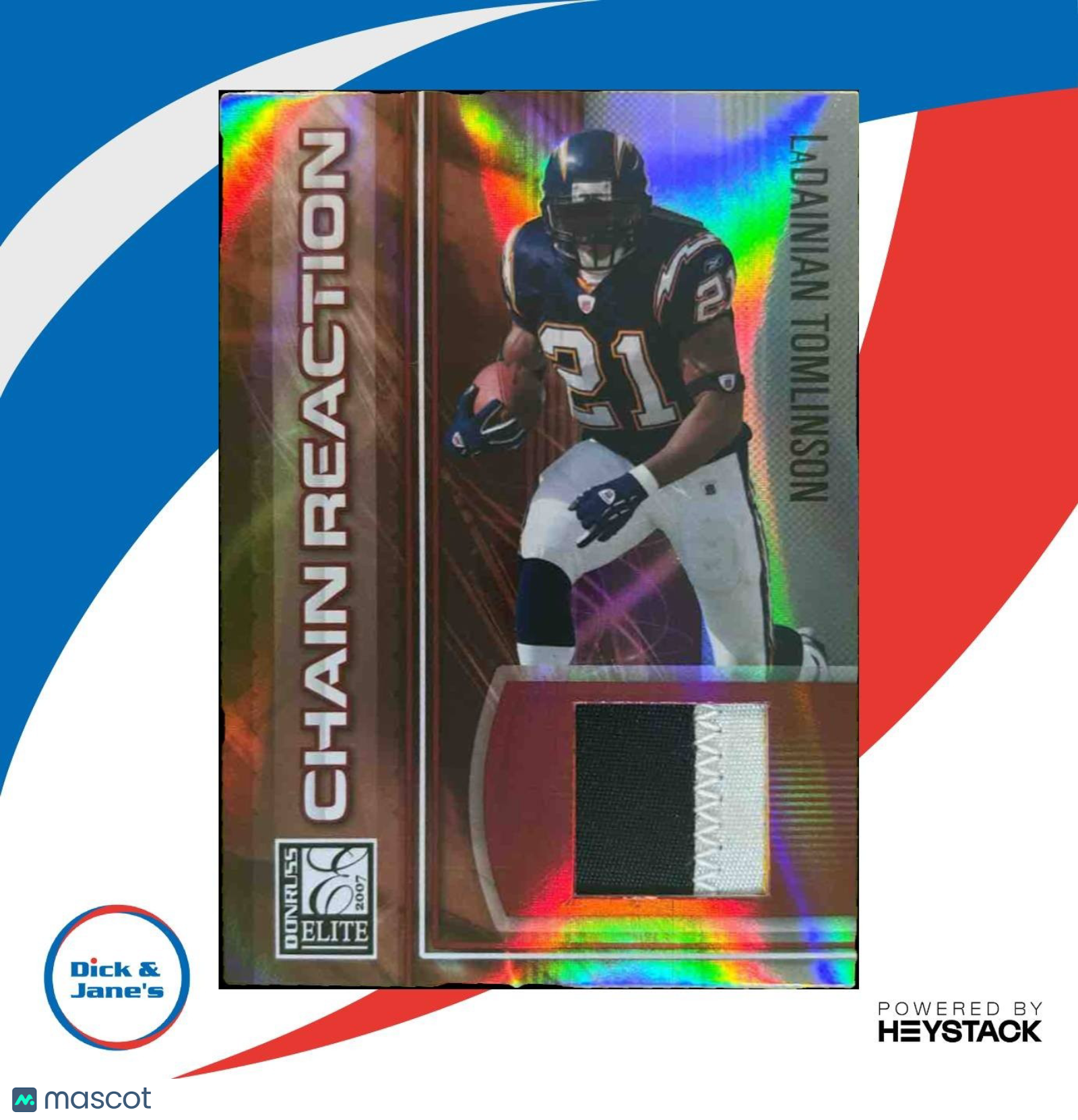 2007 Donruss Elite LaDainian Tomlinson Chain Reaction Jerseys /99 Chargers - Sports Cards