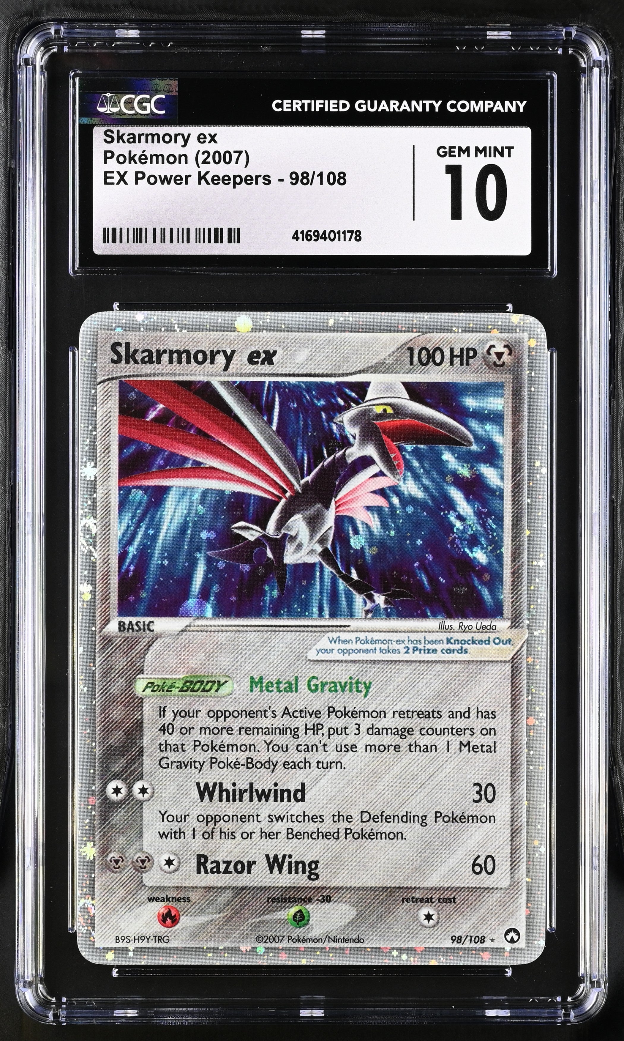 2007 Pokemon EX Power Keepers Skarmory ex #98/108 CGC 10 GEM MINT - Graded TCG/CCG