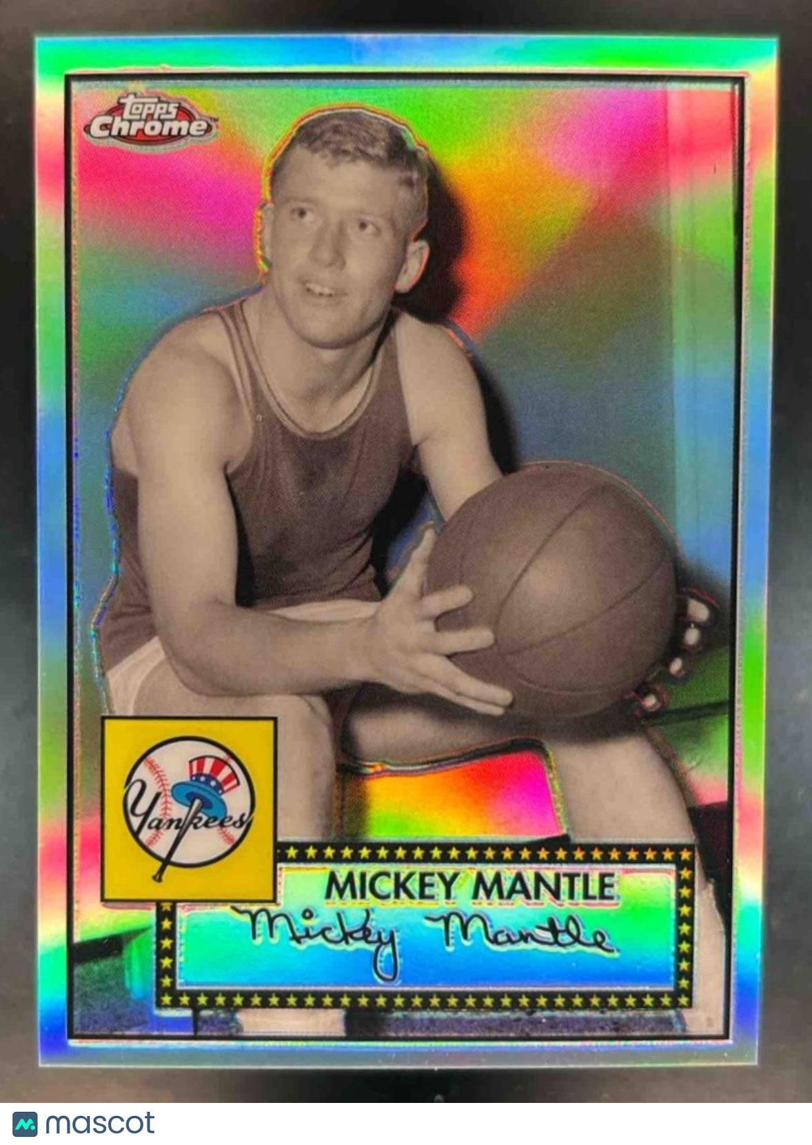 2007 Topps Chrome Mickey Mantle Story Refractor /500 #MMS6 New York Yankees - Sports Cards