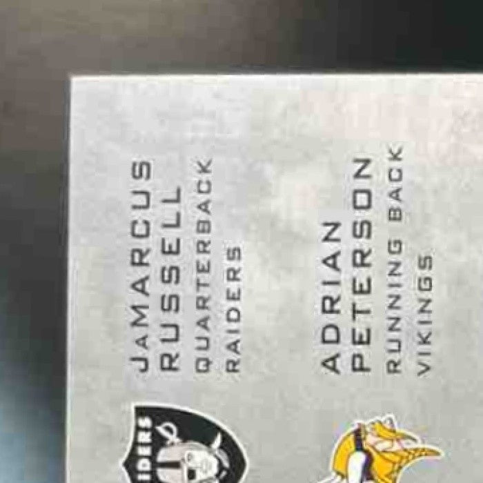 2007 UD Ultimate Collection Russell Adrian Peterson Calvin Johnsn TRI PATCH /50 - Sports Cards