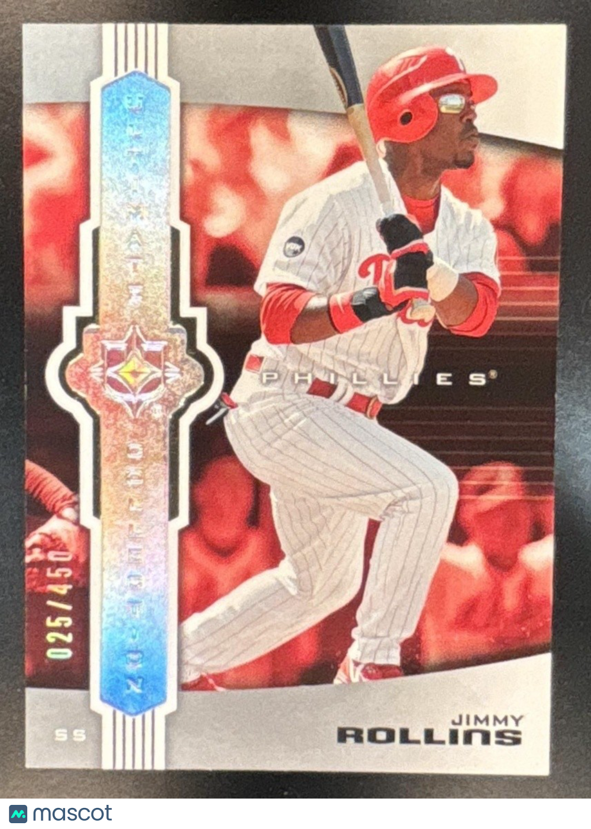 2007 Upper Deck Ultimate Collection Jimmy Rollins /450 #35 Philadelphia Phillies - Sports Cards