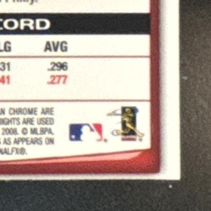 2008 Bowman Chrome Jimmy Rollins Refractor #67 Phillies - Sports Cards
