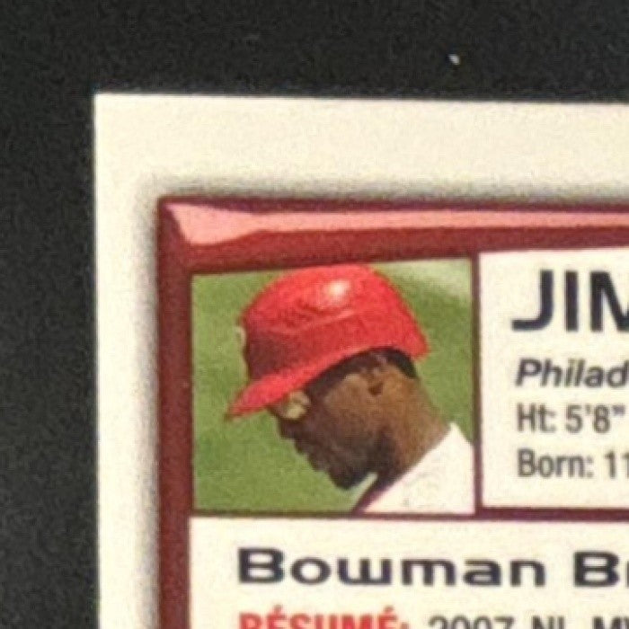 2008 Bowman Chrome Jimmy Rollins Refractor #67 Phillies - Sports Cards