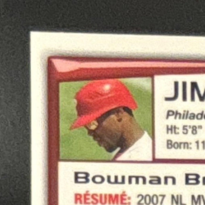 2008 Bowman Chrome Jimmy Rollins X Fractors /250 #67 Philadelphia Phillies - Sports Cards