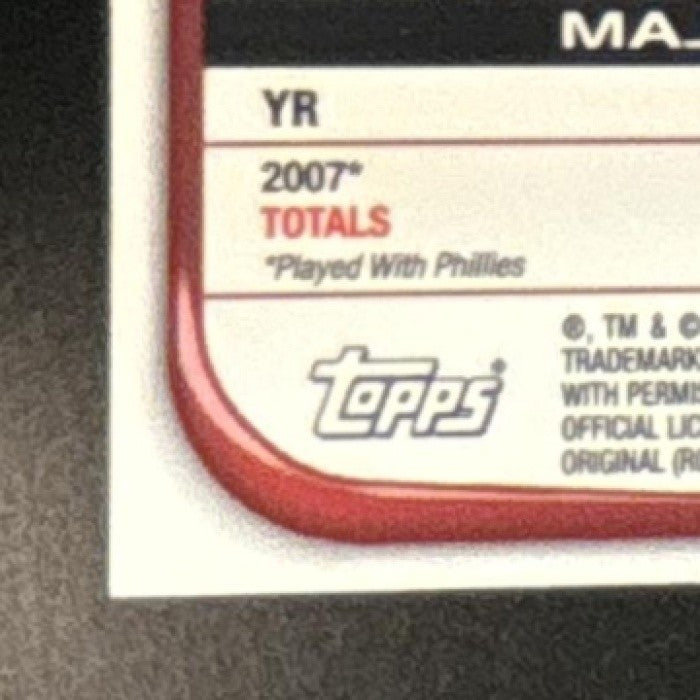 2008 Bowman Chrome Jimmy Rollins X Fractors /250 #67 Philadelphia Phillies - Sports Cards