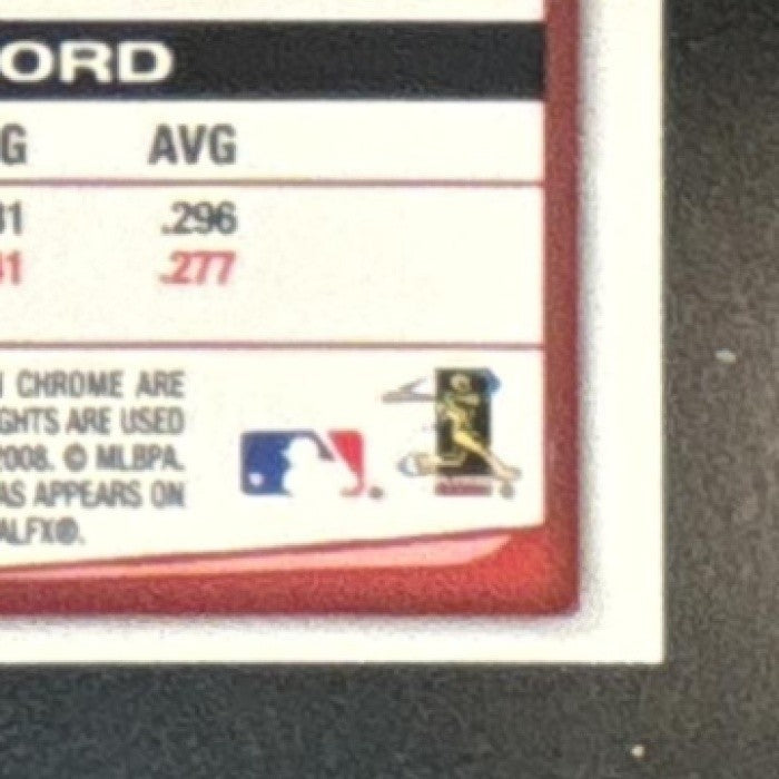 2008 Bowman Chrome Jimmy Rollins X Fractors /250 #67 Philadelphia Phillies - Sports Cards