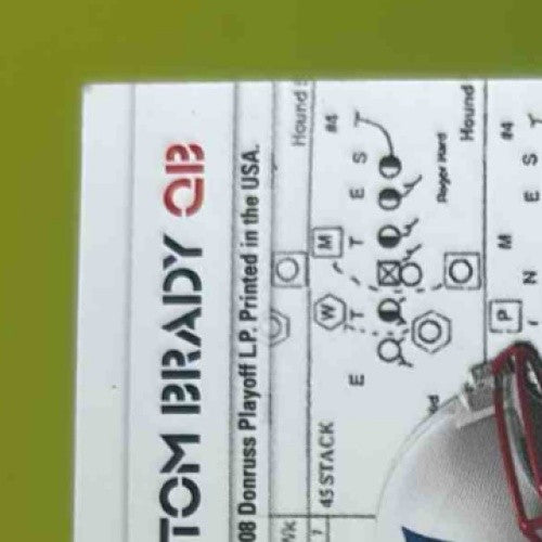 2008 Donruss Gridiron Gear Tom Brady Playbook Jerseys X’s /250 GAME USED - Sports Cards