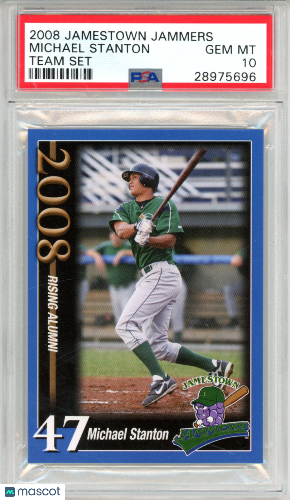 2008 Jamestown Jammers Team Set Michael Stanton PSA 10 - Graded Sports Cards