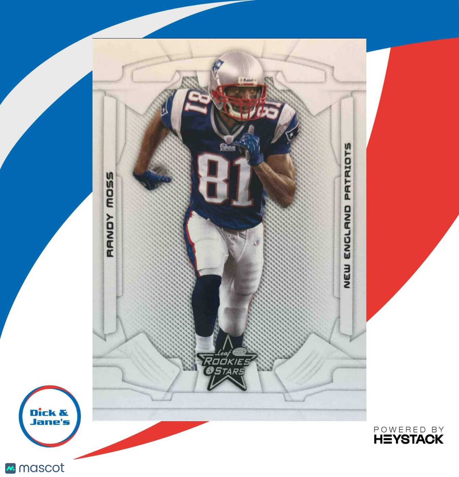 2008 Leaf Rookies & Stars Randy Moss #58 New England Patriots - Sports Cards