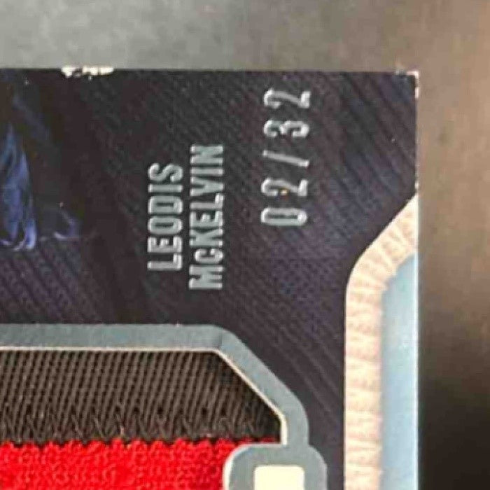 2008 SP Rookie Threads Leodis McKelvin /32 #LM30 RC PATCH Auto Buffalo Bills - Sports Cards