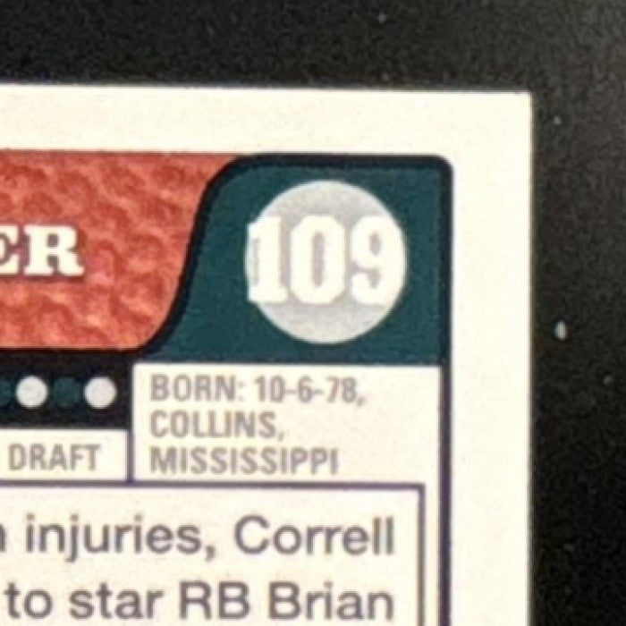 2008 Topps Correll Buckhalter Black /53 #109 Philadelphia Eagles - Sports Cards