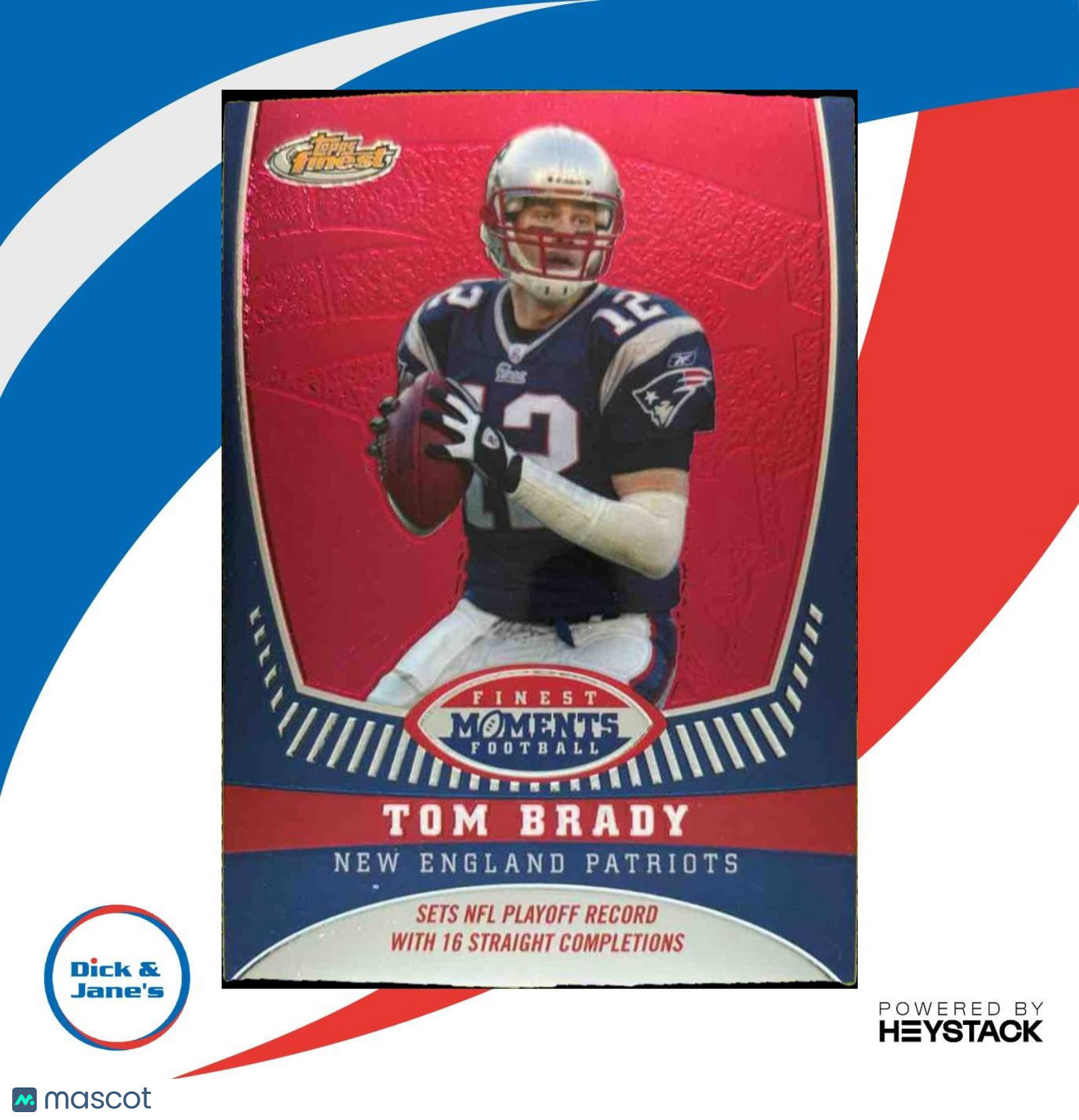 2008 Topps Finest Tom Brady Moments /629 #TB6 New England Patriots - Sports Cards