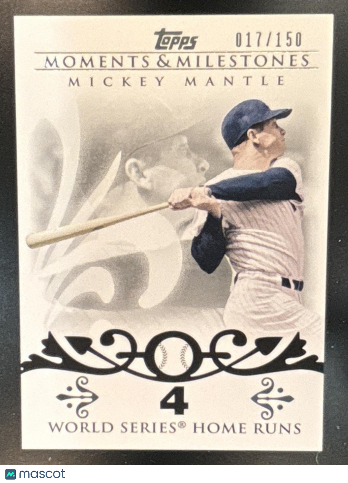 2008 Topps Moments & Milestones Mickey Mantle /150 #4-1 New York Yankees - Sports Cards