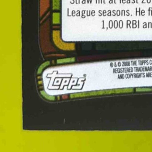 2008 Topps Stadium Club Darryl Strawberry Beam Team Auto BTA-DS New York Yankees - Sports Cards