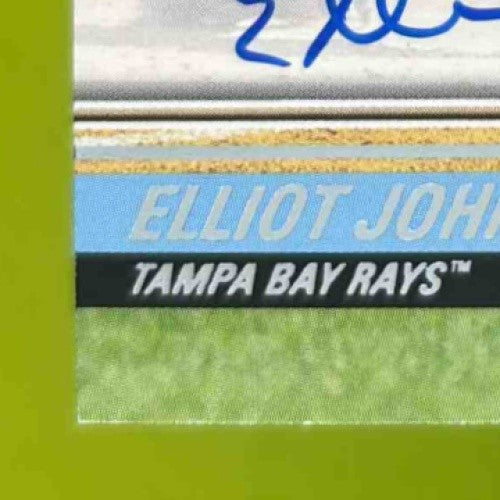 2008 Topps Stadium Club Elliot Johnson #152 Auto Tampa Bay Rays - Sports Cards