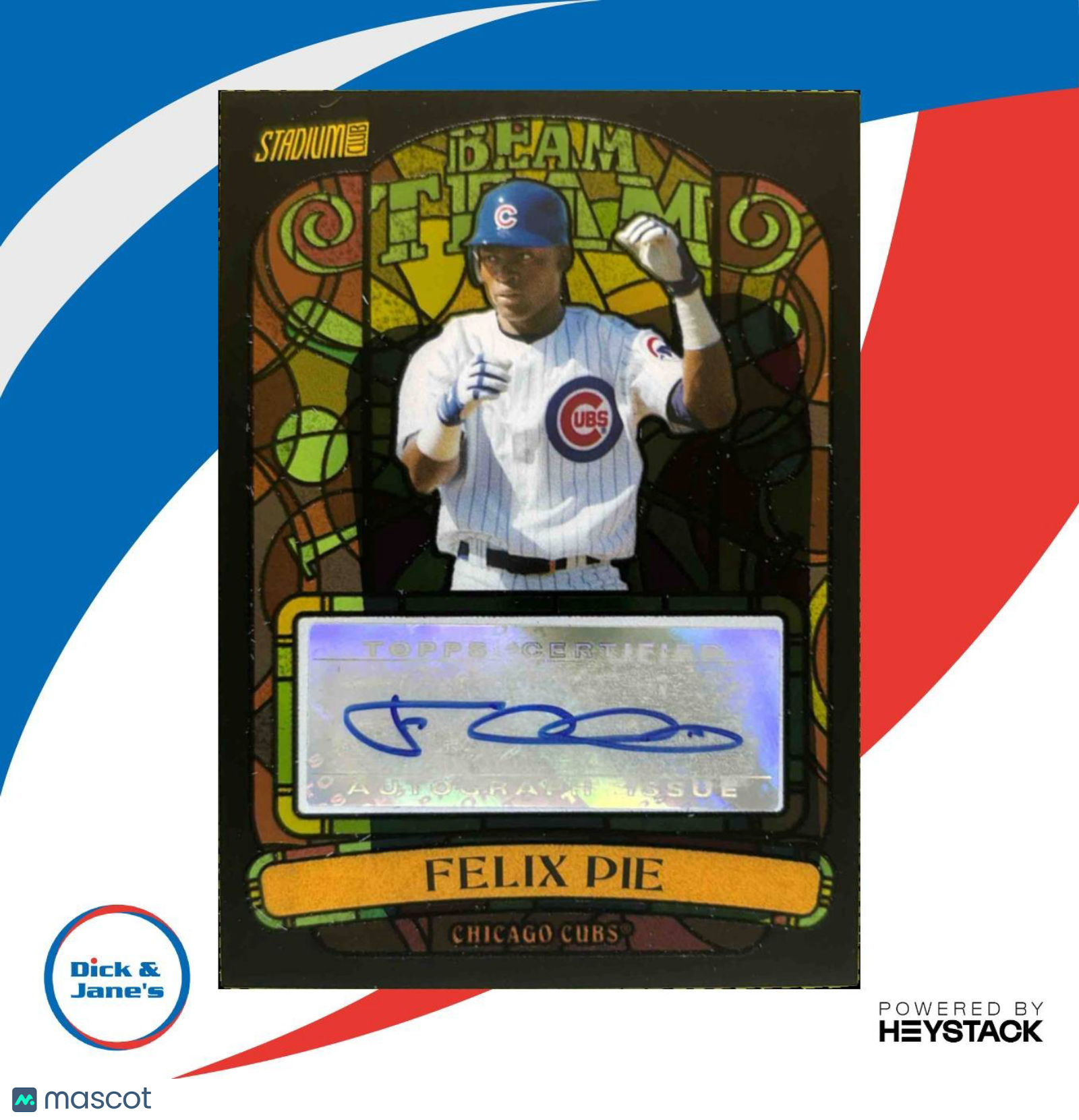 2008 Topps Stadium Club Felix Pie Beam Team Auto #BTA-FP RC Chicago Cubs - Sports Cards