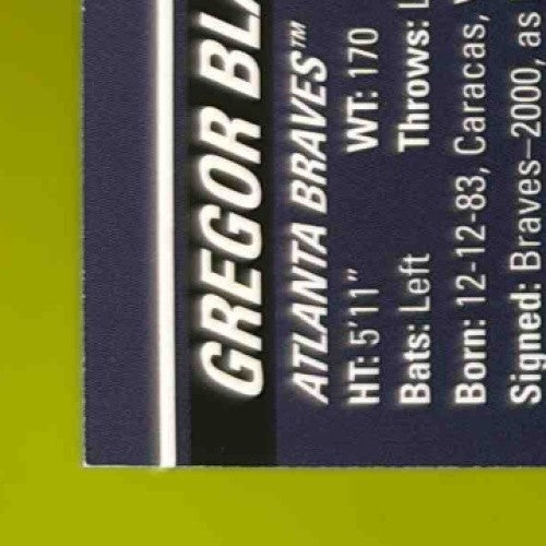 2008 Topps Stadium Club Gregor Blanco #166 Auto Atlanta Braves - Sports Cards