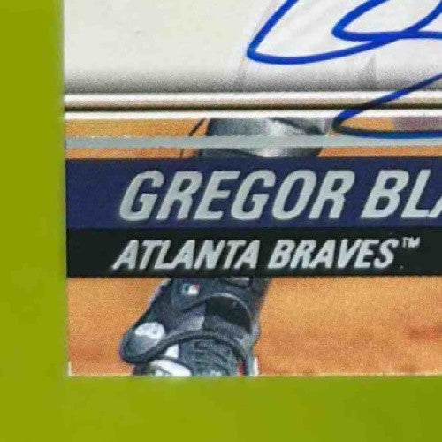 2008 Topps Stadium Club Gregor Blanco #166 Auto Atlanta Braves - Sports Cards