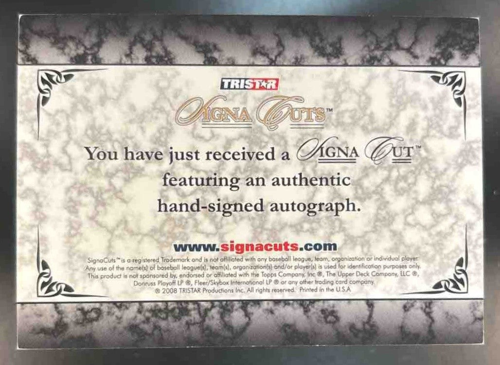 2008 TriStar Signa Cuts Baseball Ken Griffer Sr Aut0 17/50 Cincinnati Reds - Sports Cards