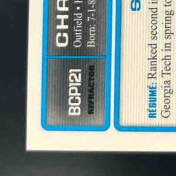 2009 Bowman Charlie Blackmon Chrome Auto Prospects Refractor 100/500 #BCP121 - Sports Cards