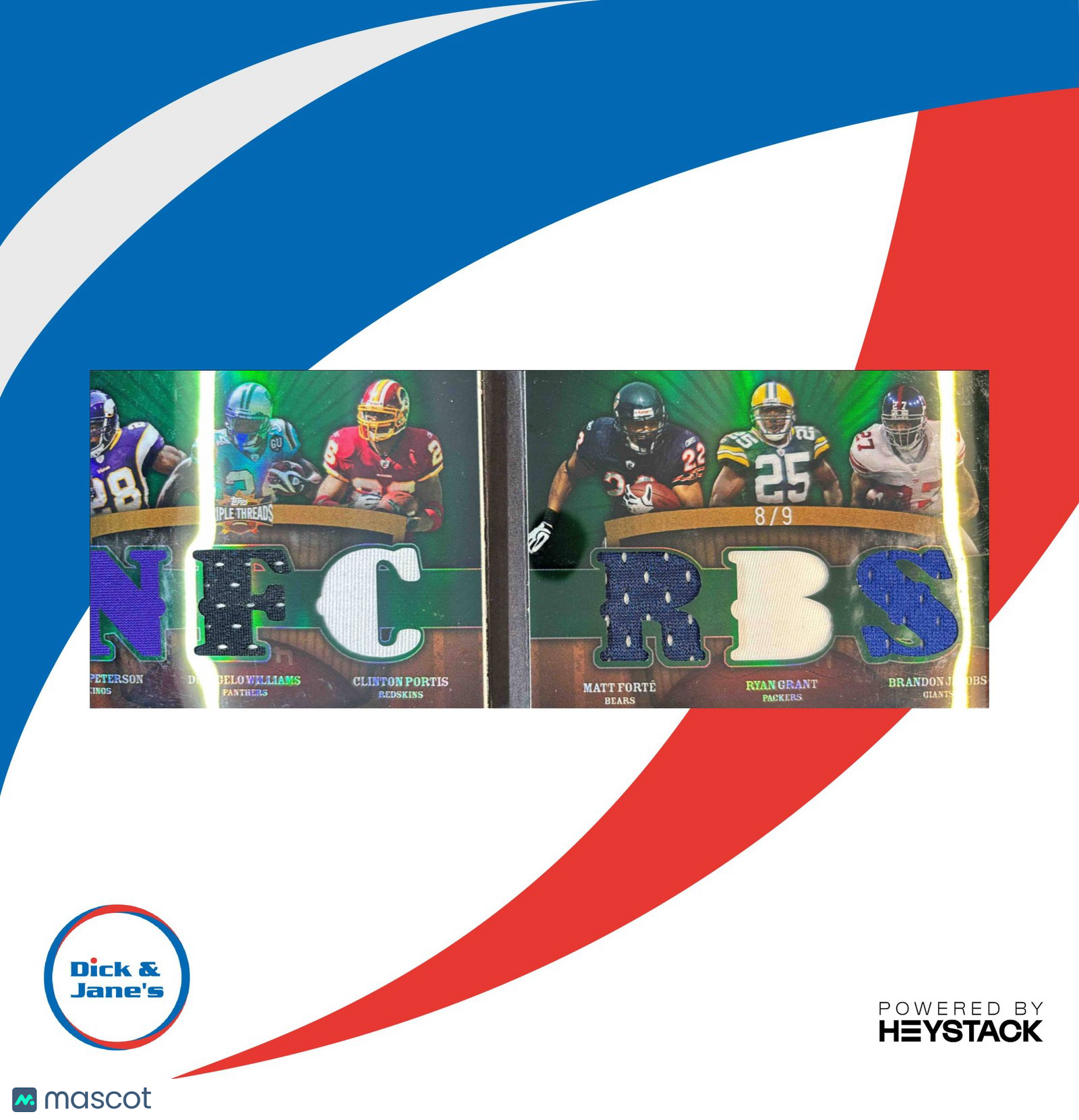 2009 SPx Tomlinson Peterson Turner Forte Portis SlatonWilliams Johnson Eight /9 - Sports Cards